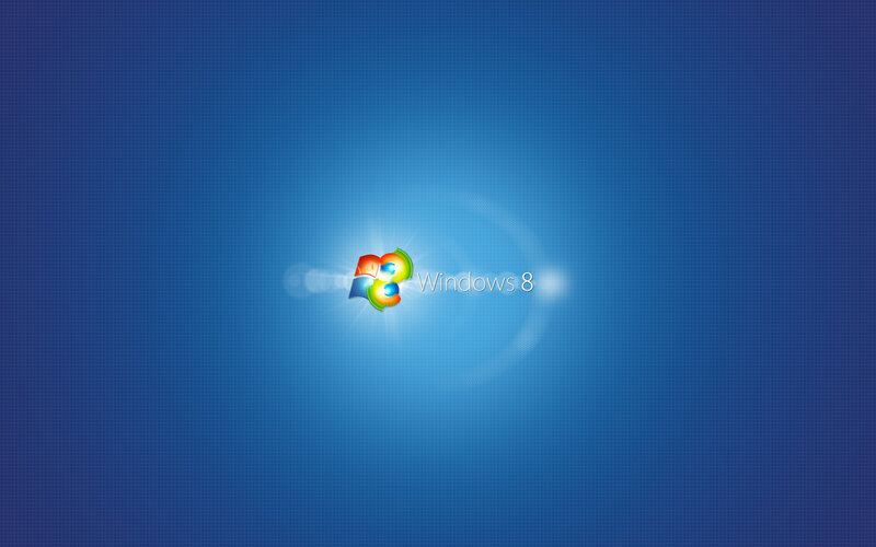 Windows 8 Logo — Blue, Neutral, Digital Art