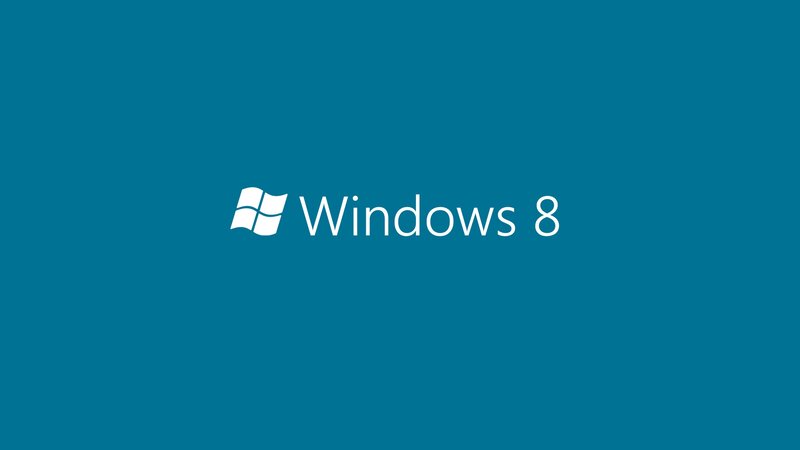 Windows 8 Logo — Blue, Neutral, Minimalist