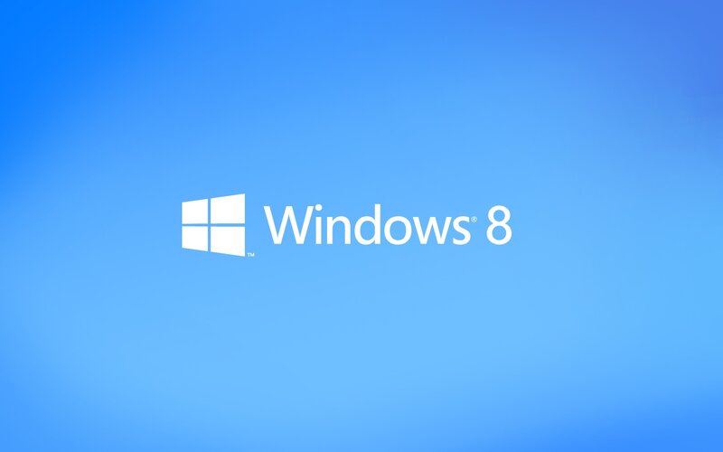 Windows 8 Logo — Blue, Neutral, Vector Art, Text, White