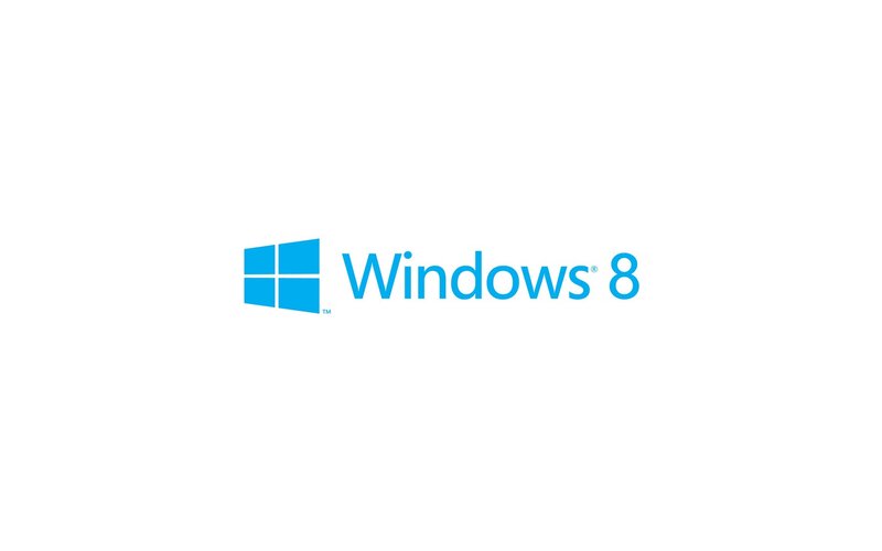 Windows 8 Logo — Blue, Neutral, Vector Art, White