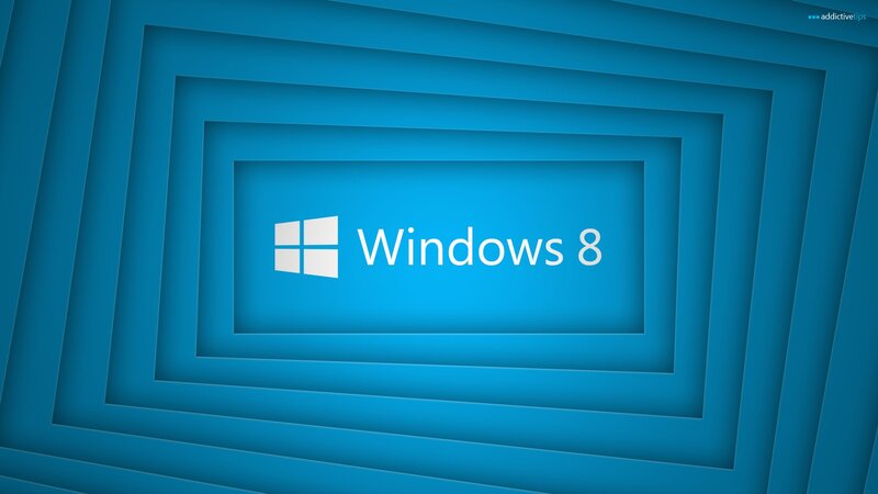 Windows 8 Logo — Blue, Text