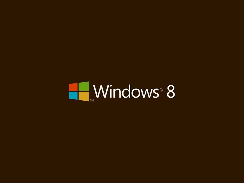 Windows 8 Logo — Brown, Minimalist