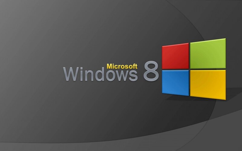 Windows 8 Logo — Gray, Neutral, Digital Art, Text, Red