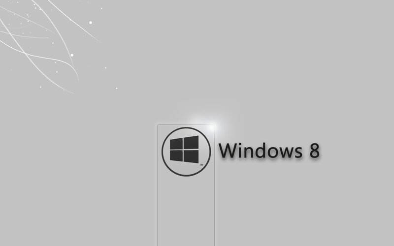 Windows 8 Logo — Gray, Neutral, Minimalist, Text, Black