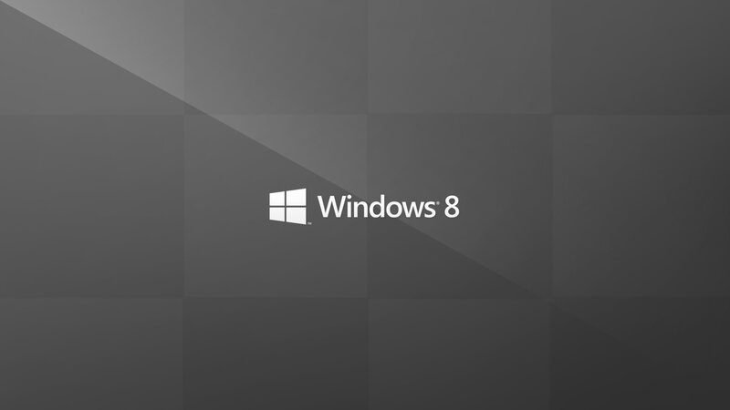 Windows 8 Logo — Gray, Neutral, Minimalist, Text, White, Windows 8