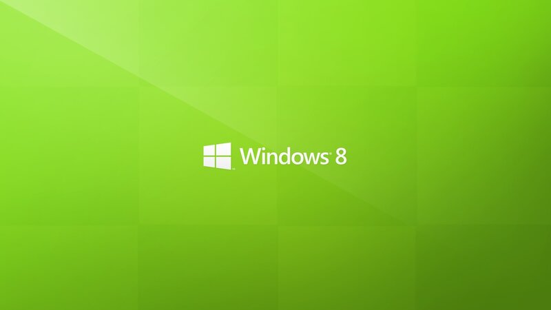 Windows 8 Logo — Green, Digital Art