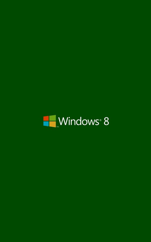 Windows 8 Logo — Green, Minimalist, Digital Art
