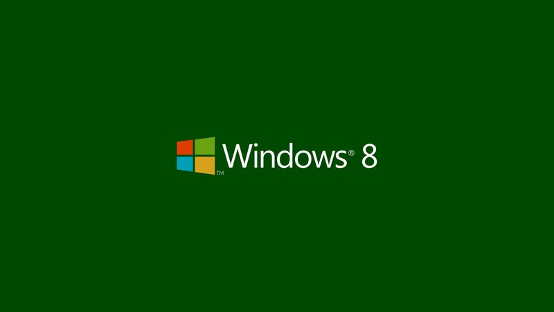 Windows 8 Logo — Green, Neutral, Vector Art, White