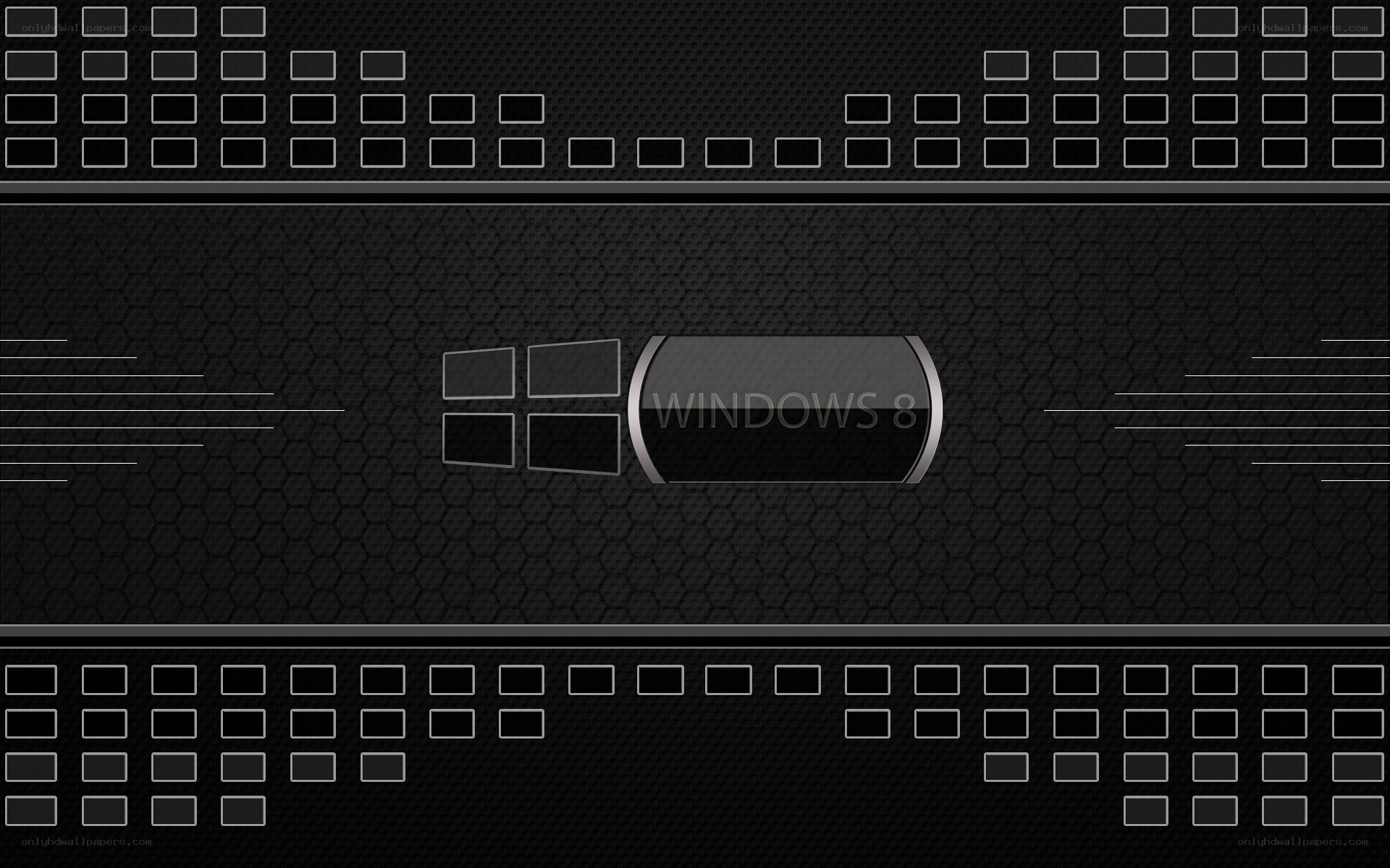 Windows 8 logo on black background