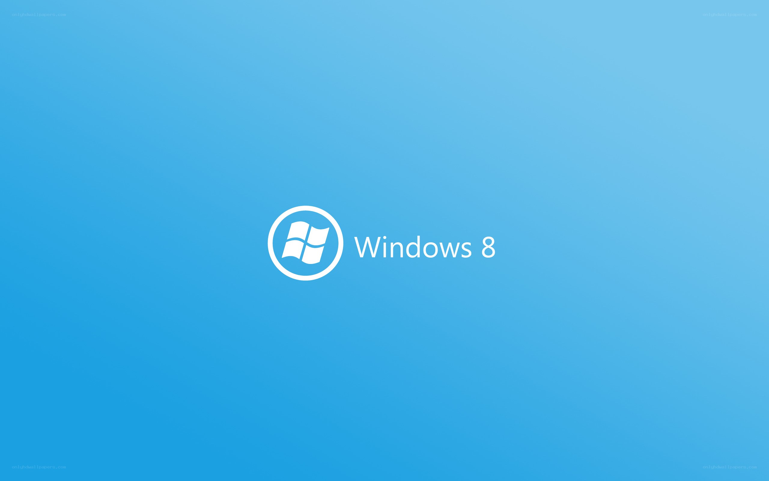 Windows 8 logo on blue
