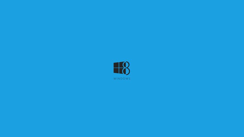 Windows 8 logo on blue