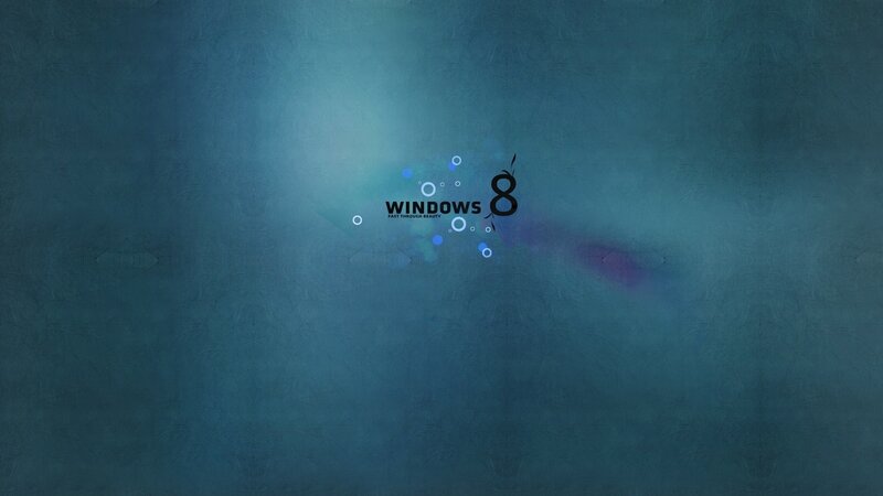 Windows 8 logo on blue background