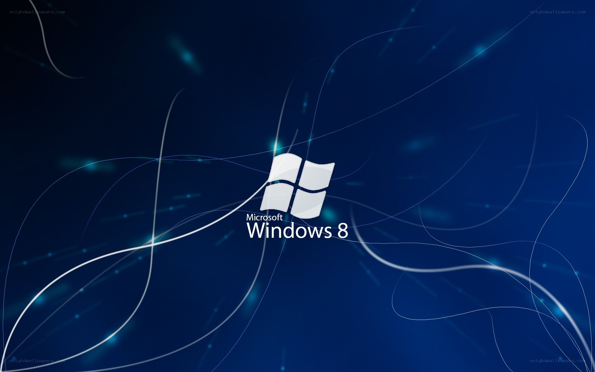 Windows 8 logo on blue background