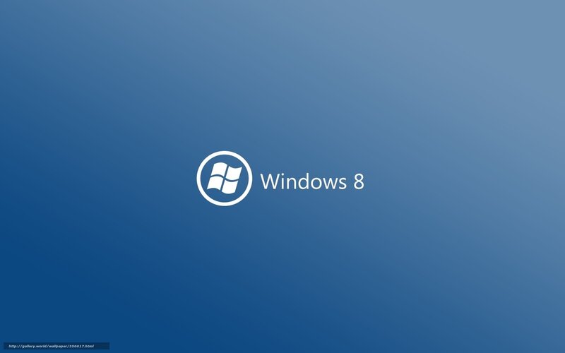 Windows 8 logo on blue