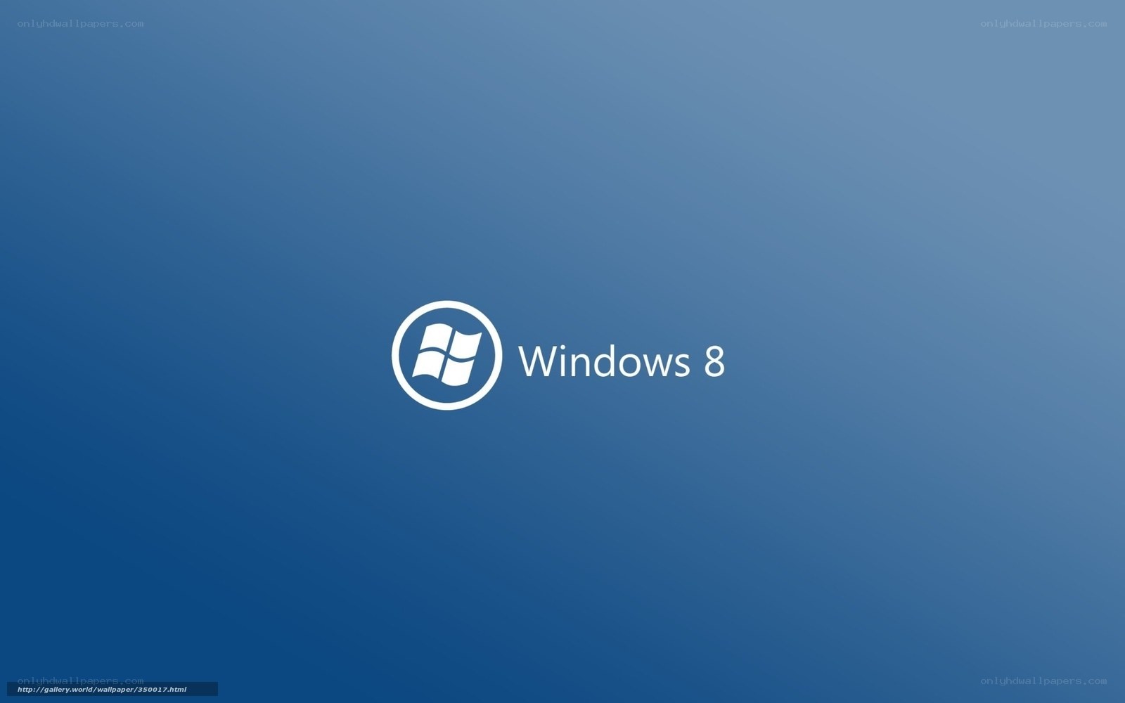 Windows 8 logo on blue