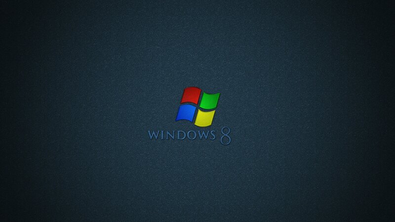 Windows 8 logo on dark background