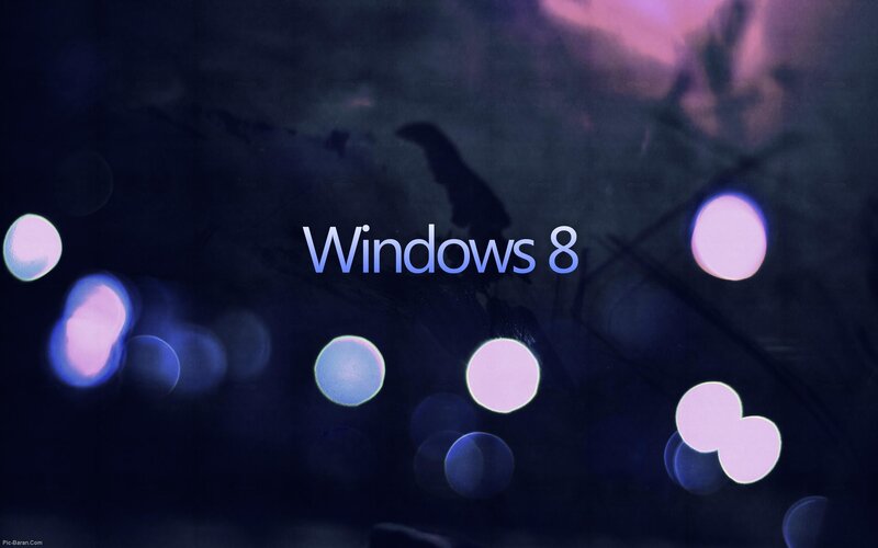 Windows 8 logo on dark background
