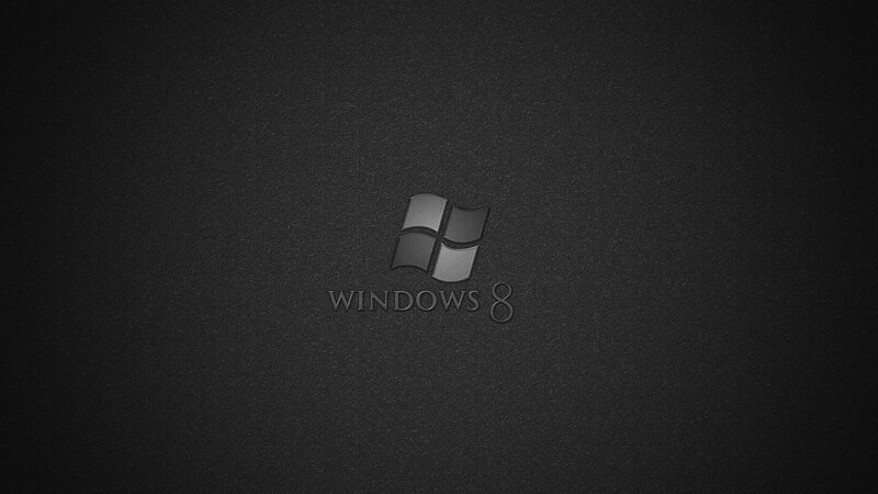 Windows 8 logo on dark background