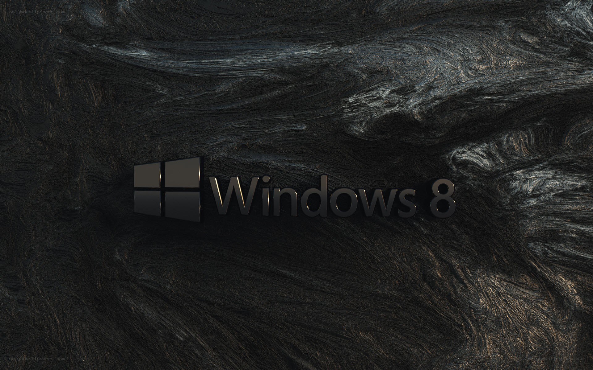 Windows 8 logo on dark texture