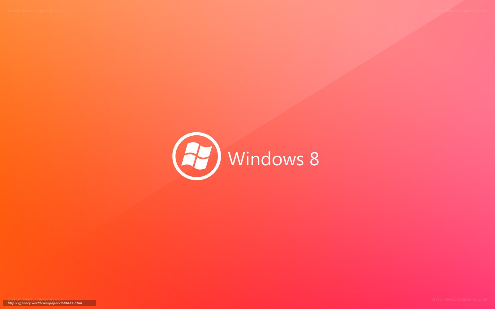 Windows 8 logo on gradient