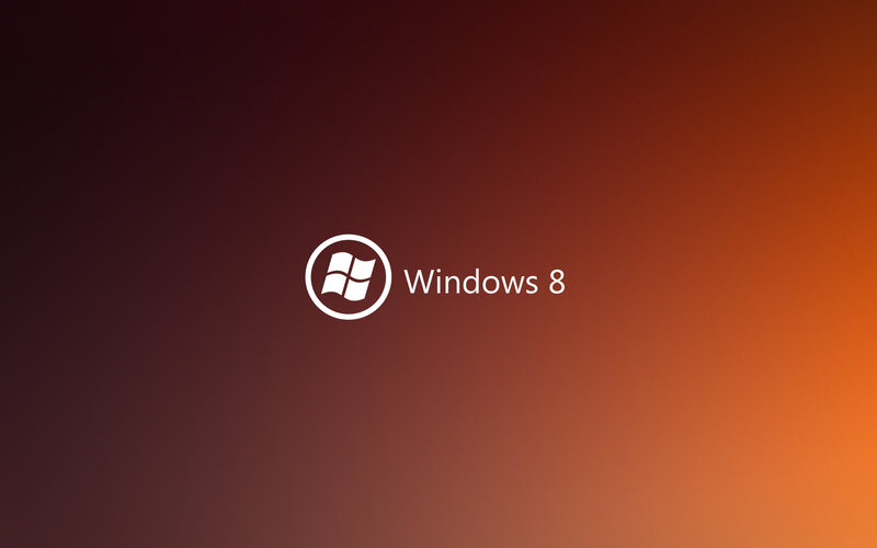 Windows 8 logo on gradient