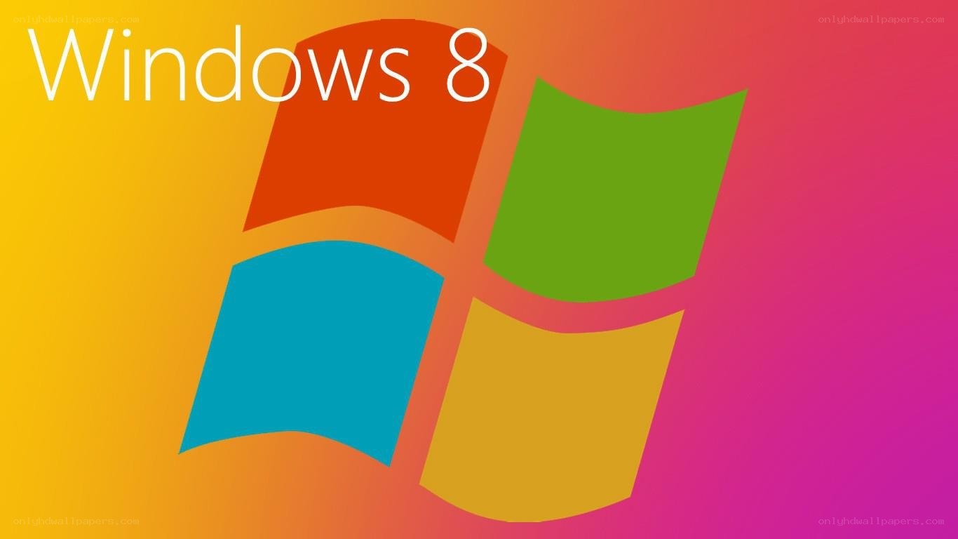 Windows 8 logo on gradient