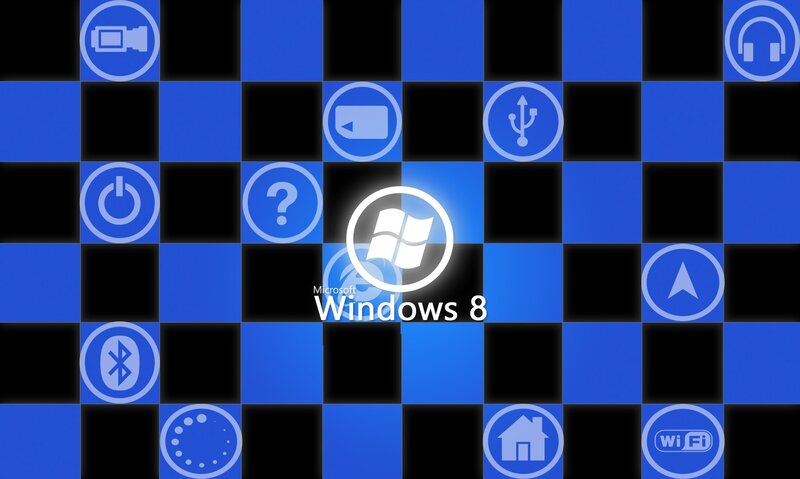 Windows 8 Logo on Grid