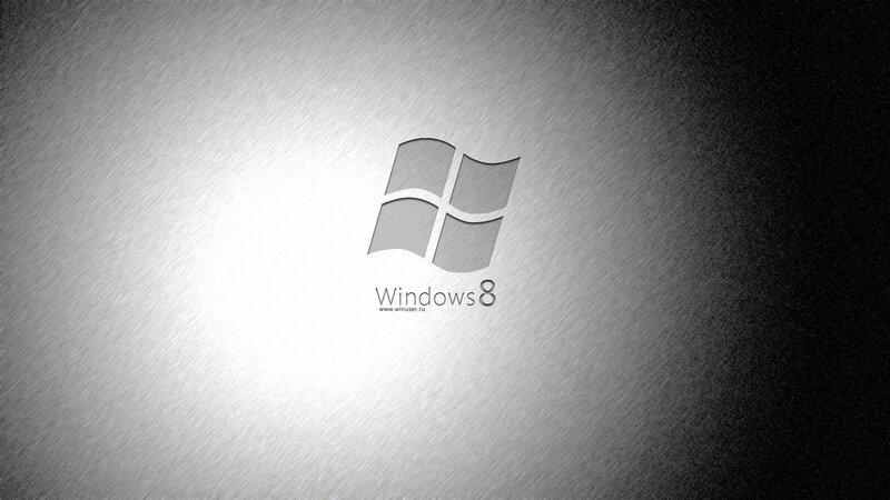 Windows 8 logo on metal
