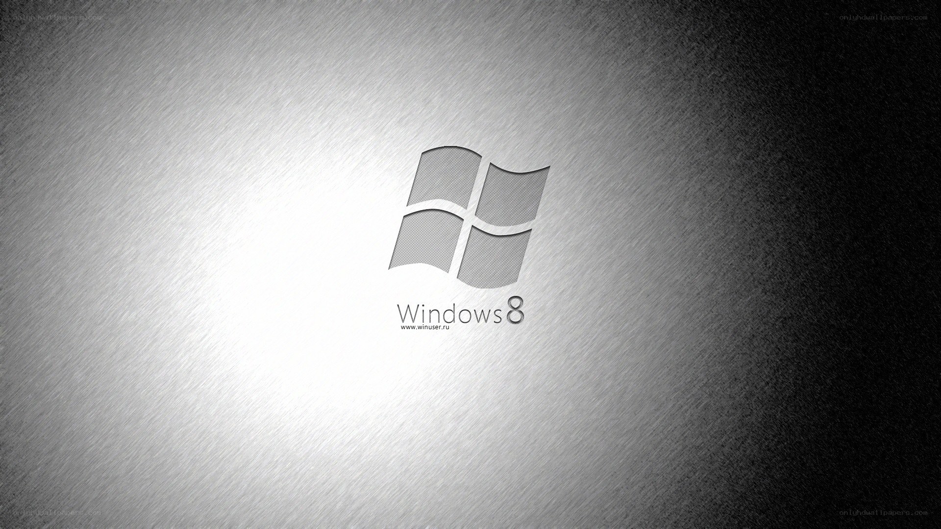 Windows 8 logo on metal