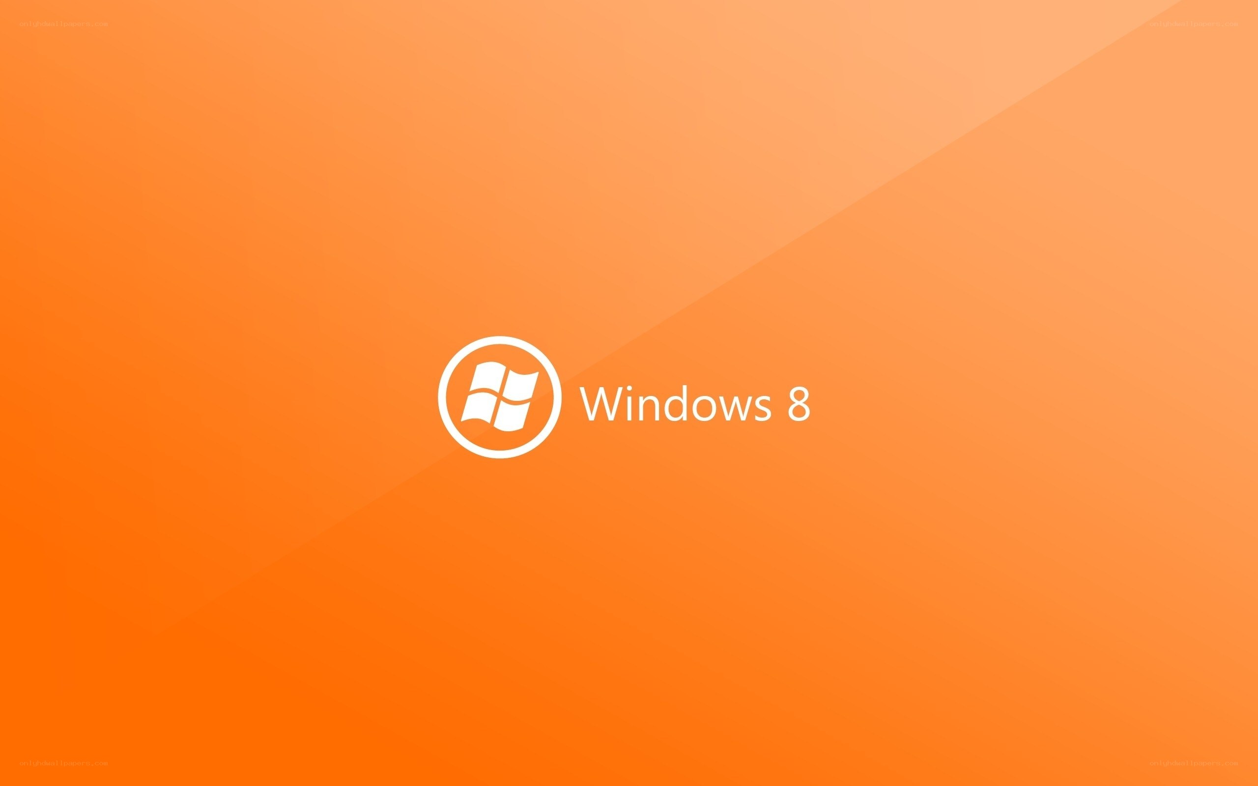 Windows 8 logo on orange