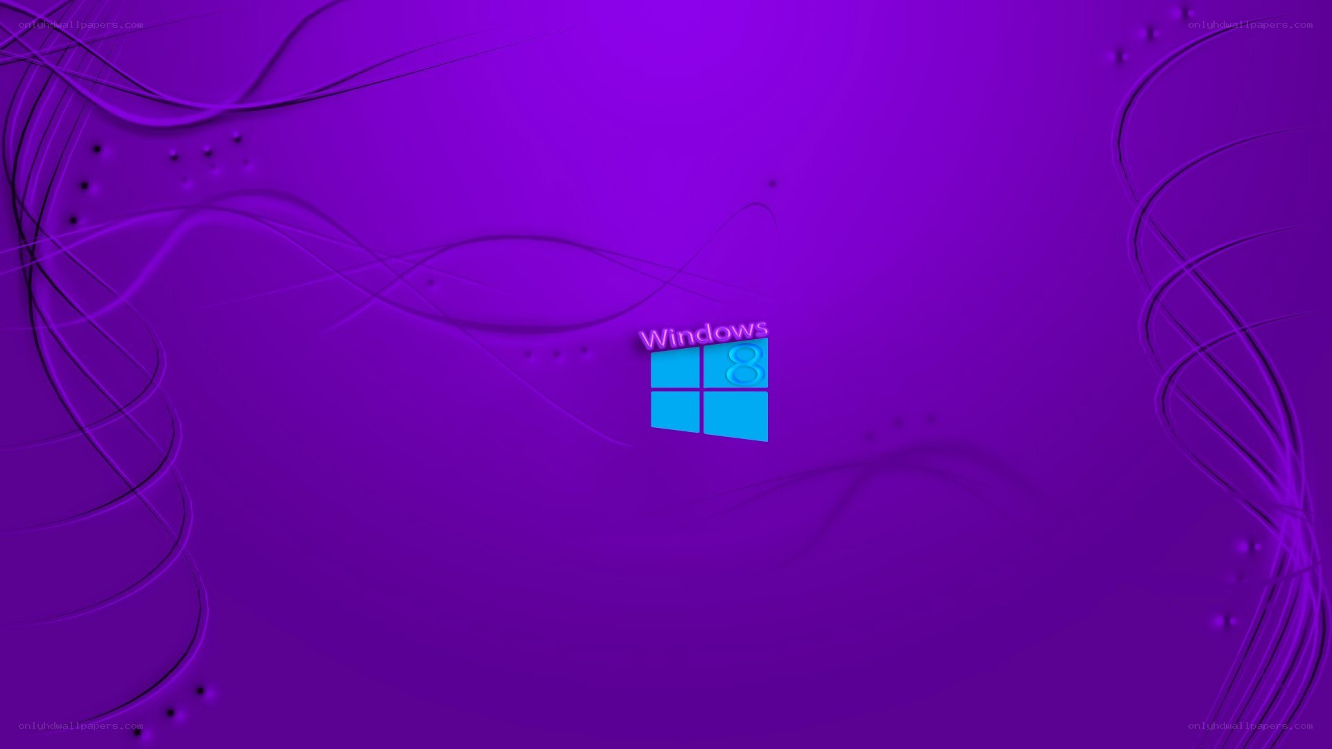 Windows 8 logo on purple background