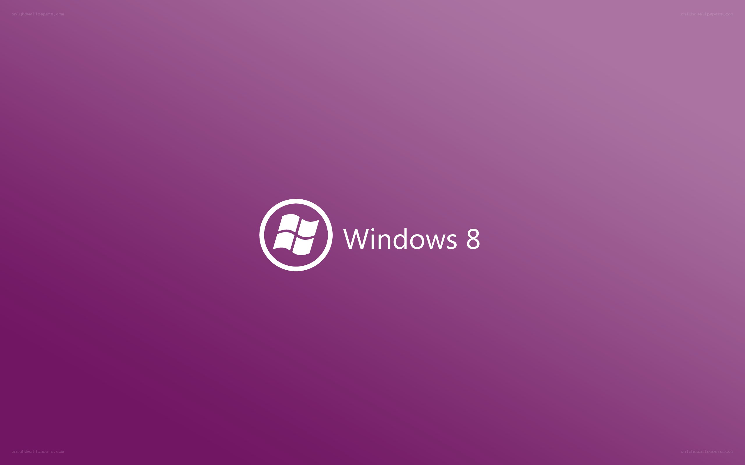 Windows 8 logo on purple