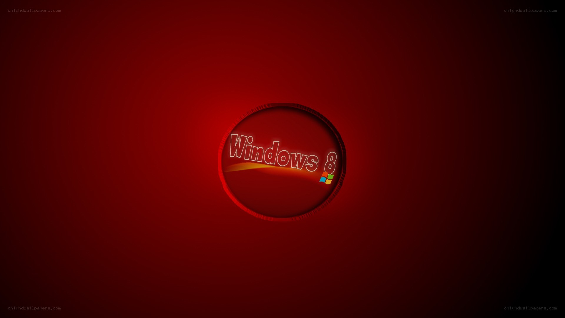 Windows 8 logo on red
