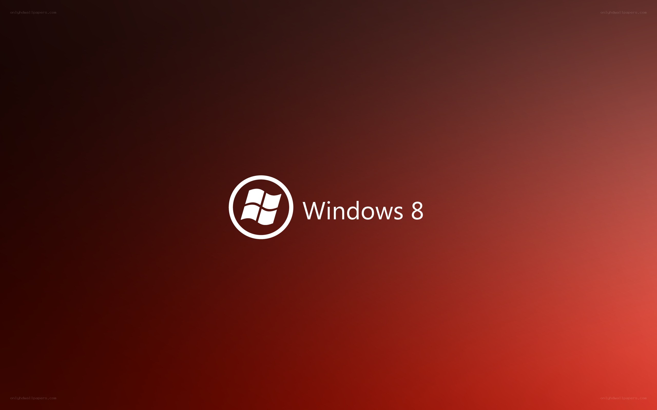 Windows 8 logo on red background