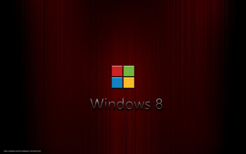 Windows 8 logo on red background