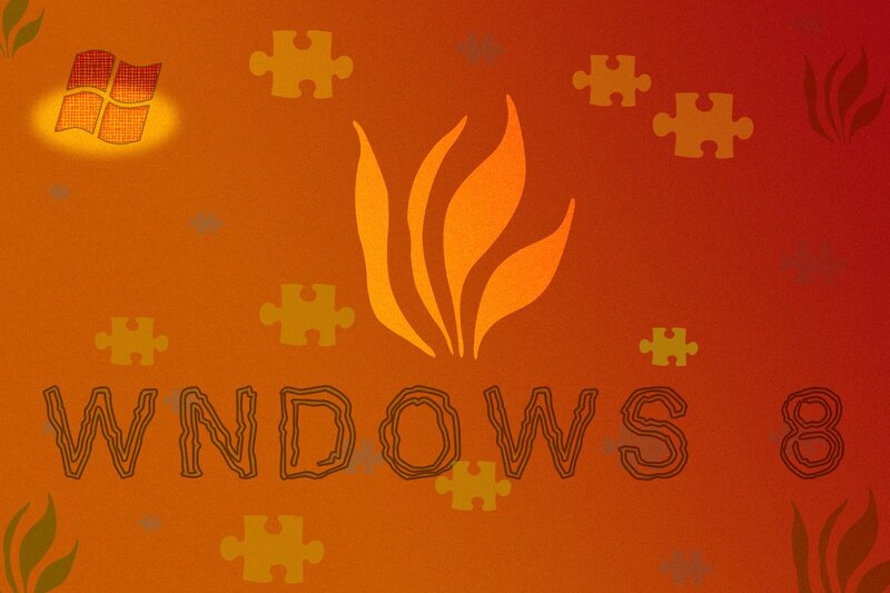 Windows 8 Logo — Orange, Warm