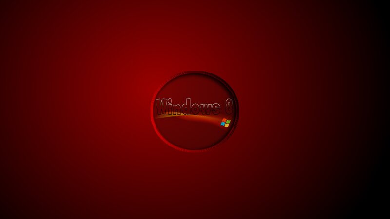 Windows 8 Logo — Red, Dramatic, Digital Art, Windows 8