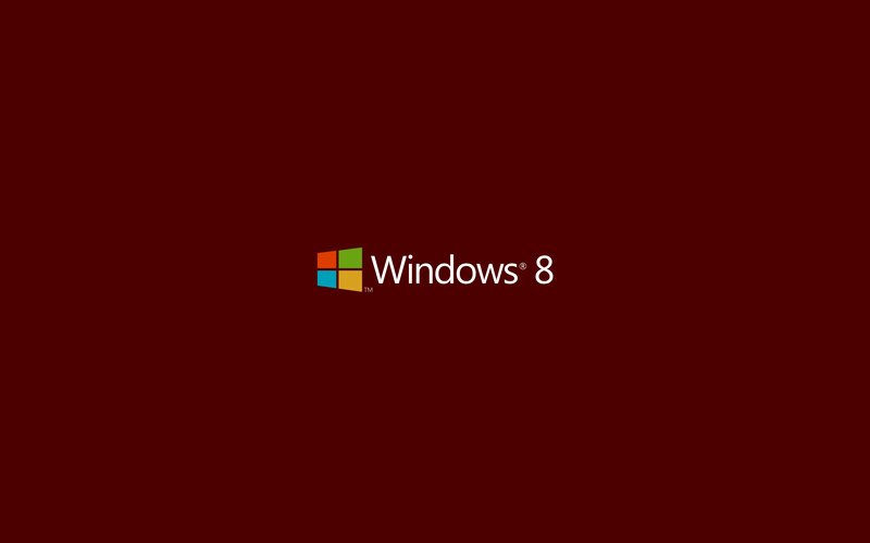 Windows 8 Logo — Red, Minimalist, Vector Art