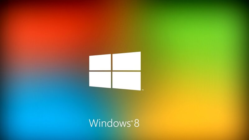 Windows 8 Logo — Red, Vibrant, Digital Art