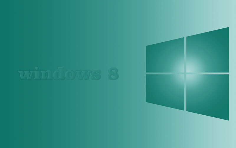 Windows 8 Logo — Teal, Minimalist