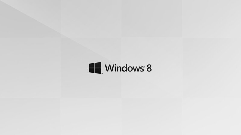 Windows 8 Logo — White, Neutral, Minimalist