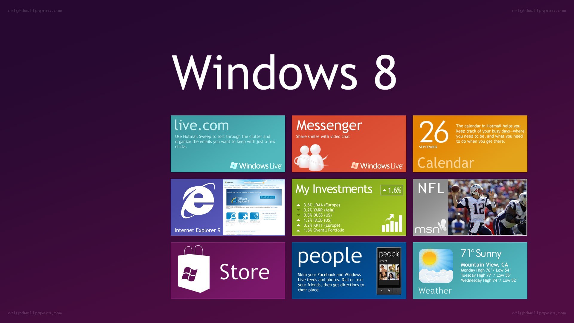 Windows 8 Start Screen