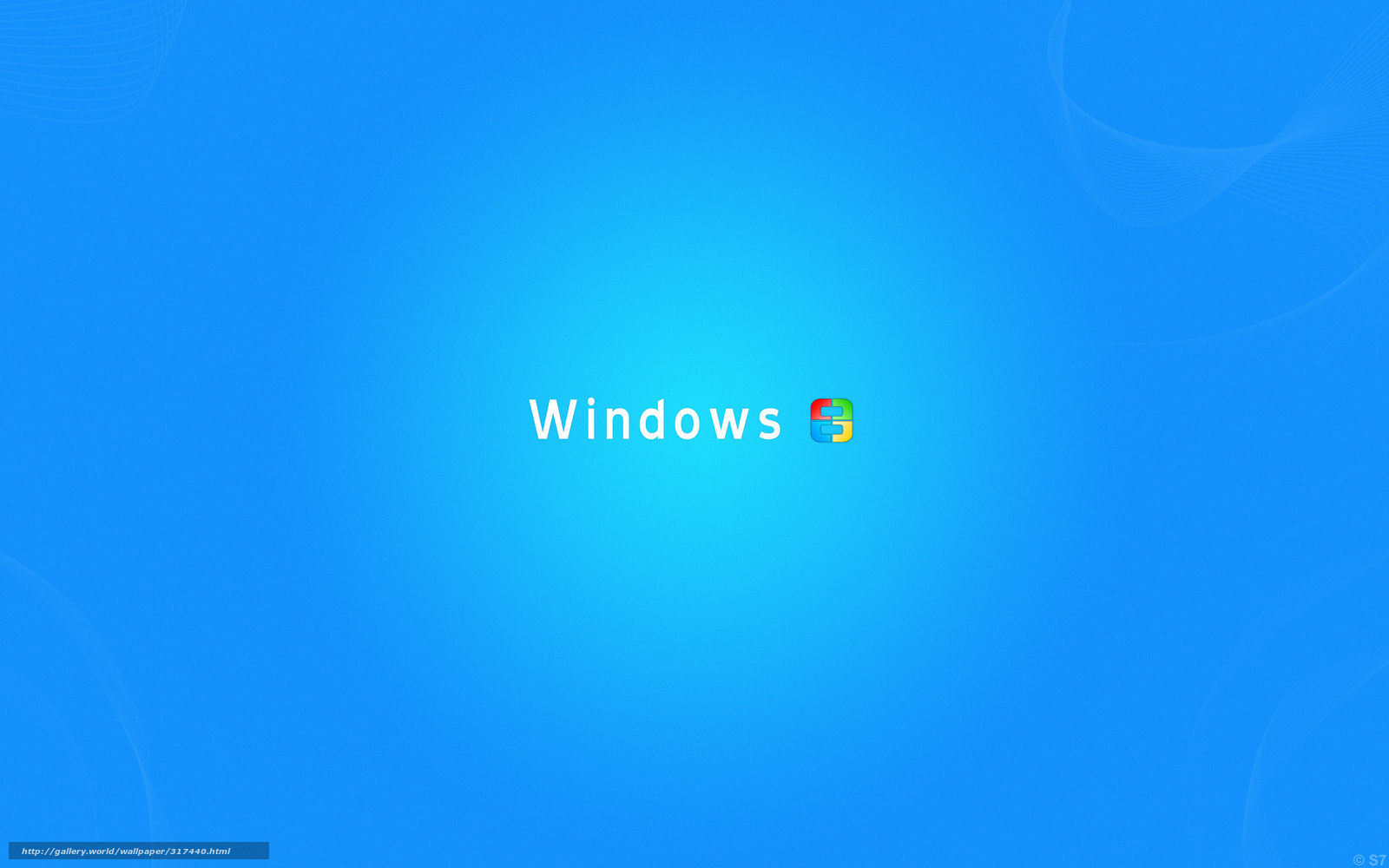 Windows 9 logo on blue background