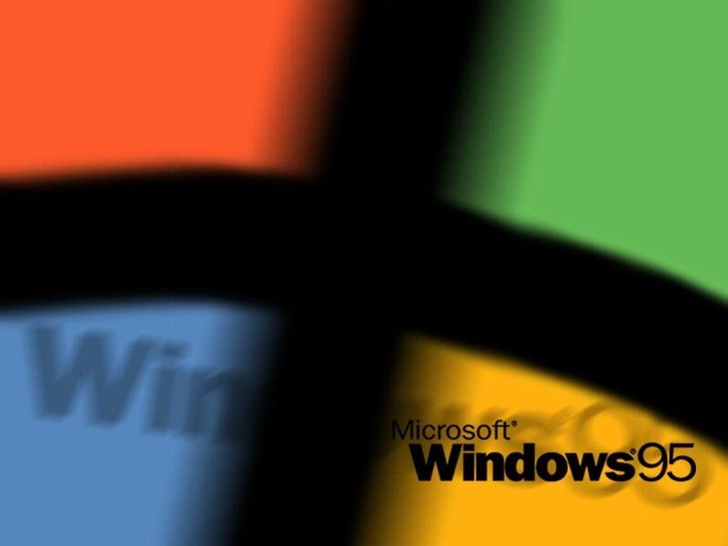 Windows 95 logo background