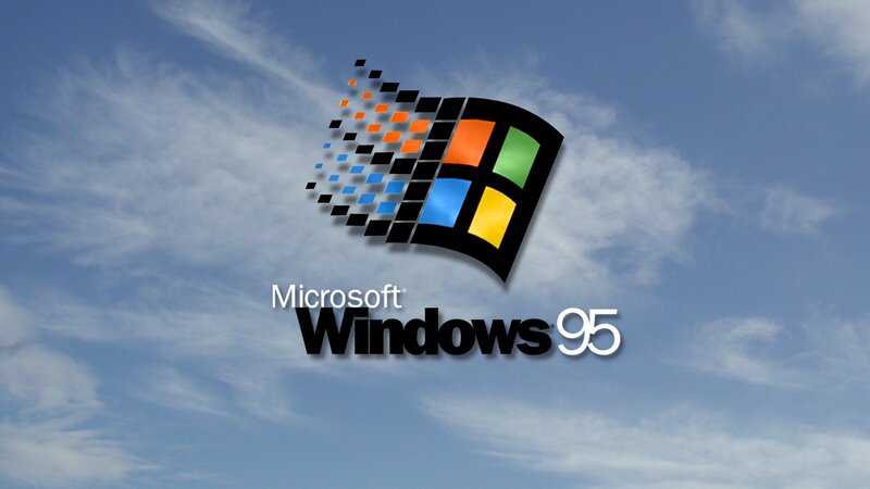 Windows 95 Logo — Blue, Serene