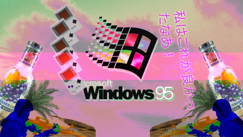 Windows 95 Logo Collage