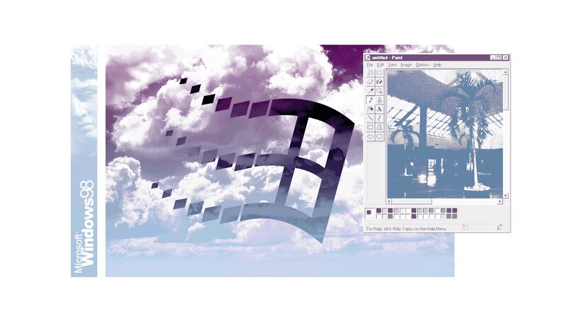 Windows 98 Logo — Purple