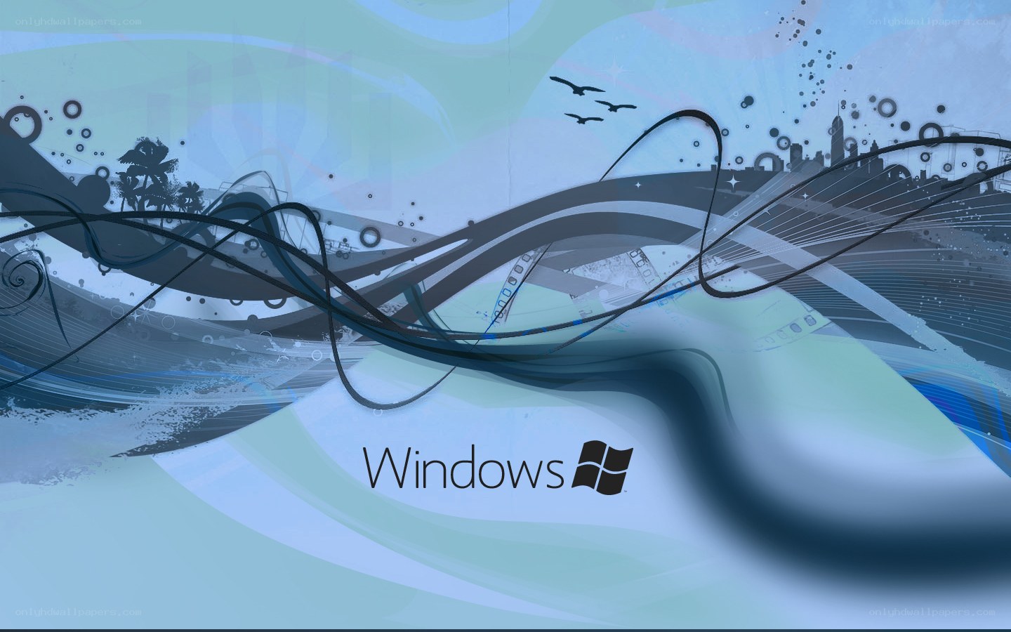 Windows abstract background art