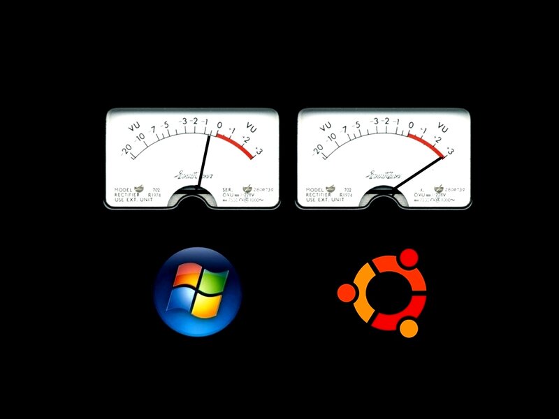 Windows and Ubuntu Logos