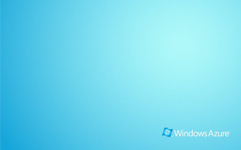 Windows Azure logo on blue background